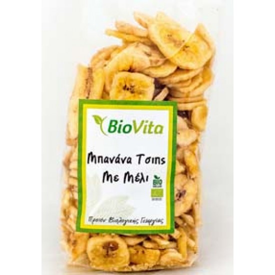 Μπανάνα chips με μέλι 200 γρ. ΒΙΟ Μπανάνα chips με μέλι 200 γρ. ΒΙΟ
